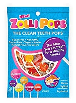ZOLLIPOPS CANDIES THE CLEAN ANTI CAVITY BOITE DE 25