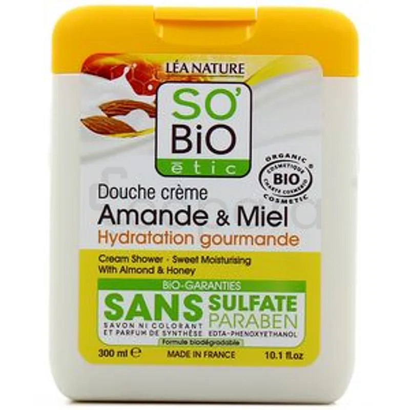 SO'BIO ETIC DOUCHE CREME AMANDE ET MIEL 300ML