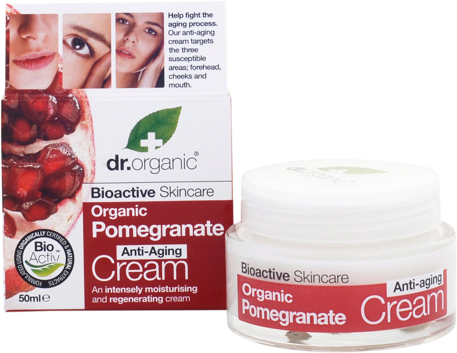 DR ORGANIC POMEGRANATE ANTI-AGING CREAM CREME ANTI-AGE 50ML