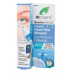 DR ORGANIC DEAD SEA EYE RESCUE ROLLERBALL ANTI-CERNES 15ML