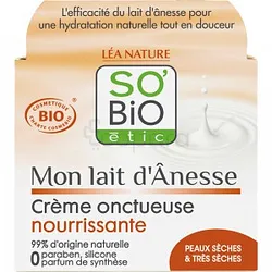 SO'BIO ETIC MON LAIT D'ANESSE CRÈME ONCTUEUSE NOURRISSANTE 50ML