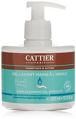 CATTIER GEL LAVANT MAINS A L'ARGILE MENTHE ET GRENADE 300ML