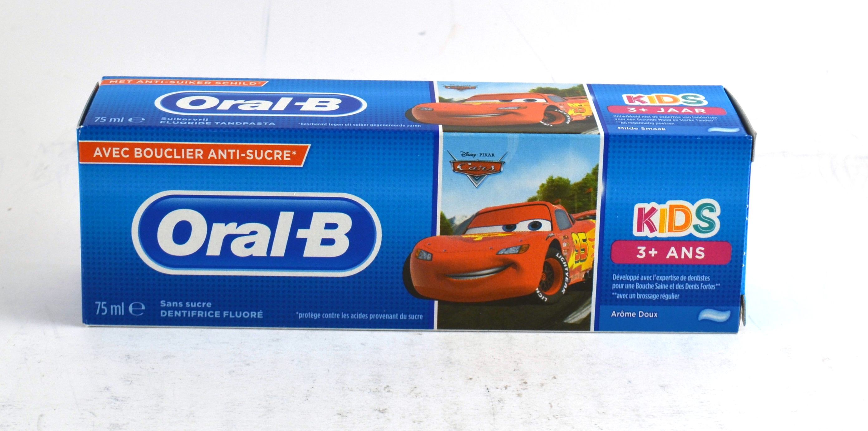 ORAL-B DENTIFRICE FLUORE KIDS +3ANS ANTI-SUCRE 75ML