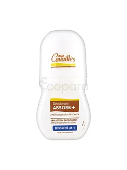 ROGE CAVAILLES DEODORANT ABSORB+ SOIN REGULATEUR SANS PARFUM ROLL-ON MIXTE 50ML