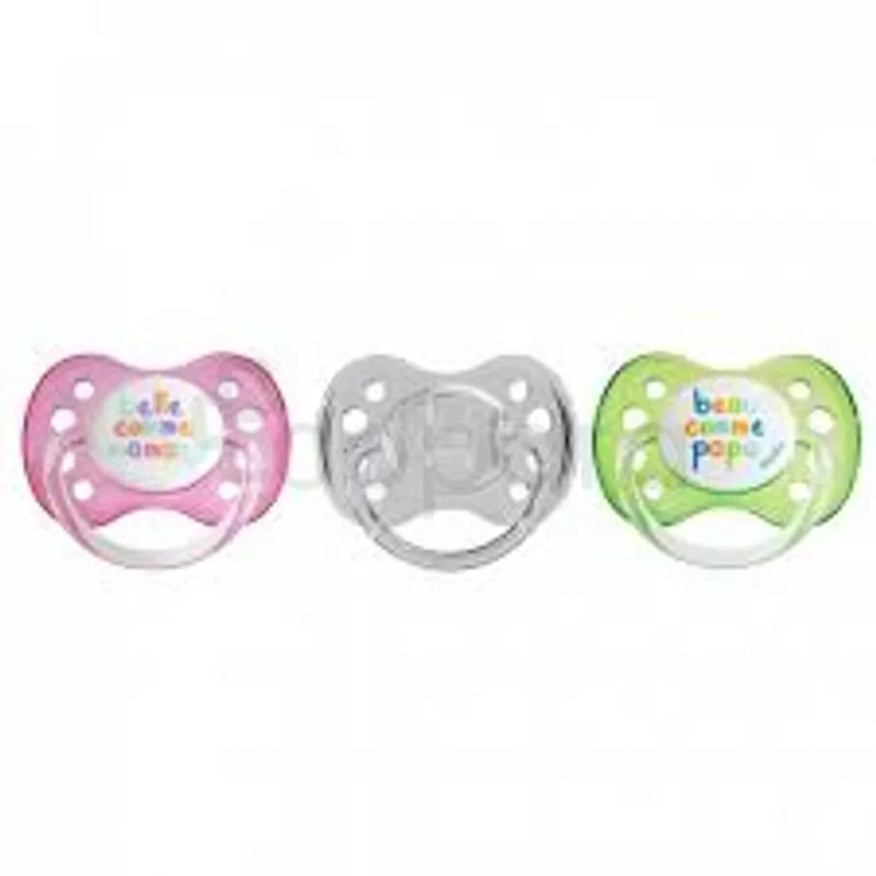 DODIE SUCETTE ANATOMIQUE BEAU BELLE TRANSPARENT PAPA CHERI MAMAN JE T'ADORE 0-6MOIS REFERENCE NA20