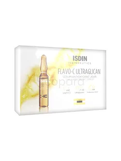 ISDIN FLAVO-C ULTRAGLICAN SERUM ANTIOXYDANT JOUR BOITE DE 30 AMPOULES