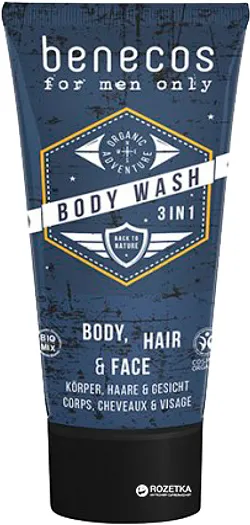 BENECOS FOR MEN BODY HAIR FACE 3EN1 200ML