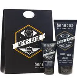 BENECOS FOR MEN ONLY SET BODY WASH 3IN1 200ML + ONLY FACE & AFTERSHAVE BALM 2IN1 50ML