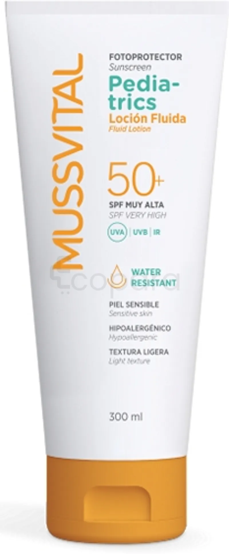 MUSSVITAL PHOTOPROTECTEUR PEDIATRIQUE LAIT FLUIDE TUBE 300ML SPF50+ 300ML
