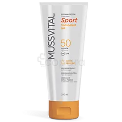 MUSSVITAL PHOTOPROTECTEUR GEL SOLAIRE TRANSPARENT SPF50+ 200ML