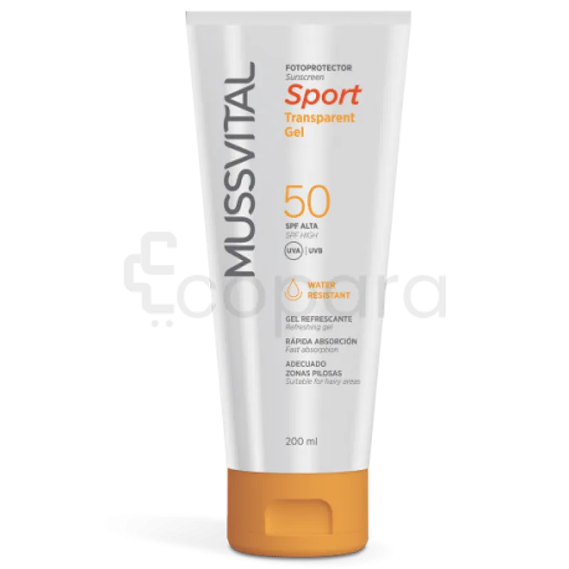 MUSSVITAL PHOTOPROTECTEUR GEL SOLAIRE TRANSPARENT SPF50+ 50ML