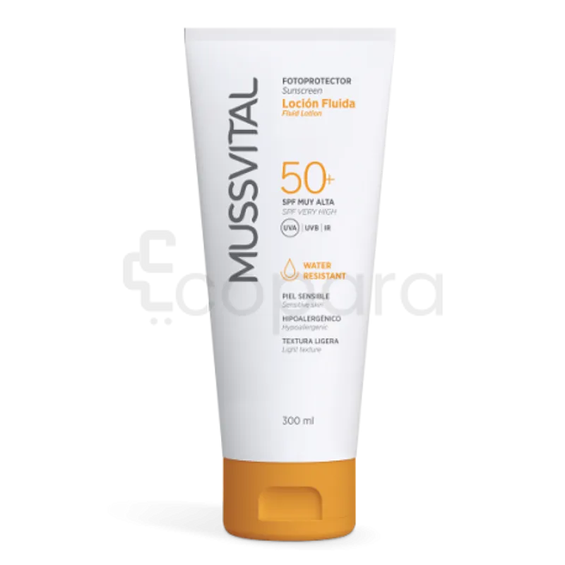 MUSSVITAL PHOTOPROTECTEUR LAIT FLUIDE TUBE SPF50+ 300ML