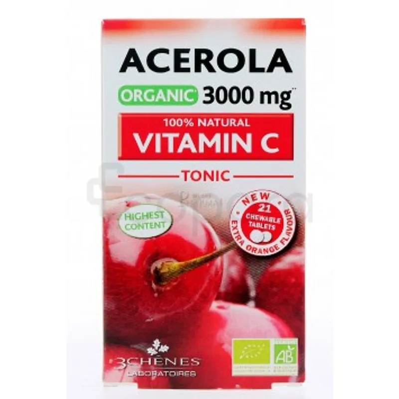 3CHENES ACEROLA BIO 3000MG BOITE DE 21 COMPRIMES