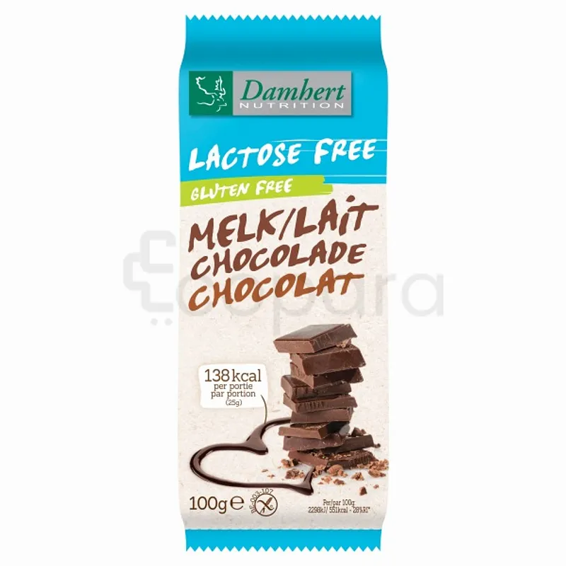 DAMHERT CHOCOLAT SANS LACTOSE 100G