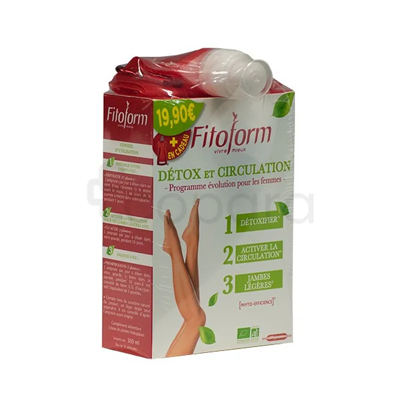 FITOFORM DETOX ET CIRCULATION BOITE DE 30 AMPOULES
