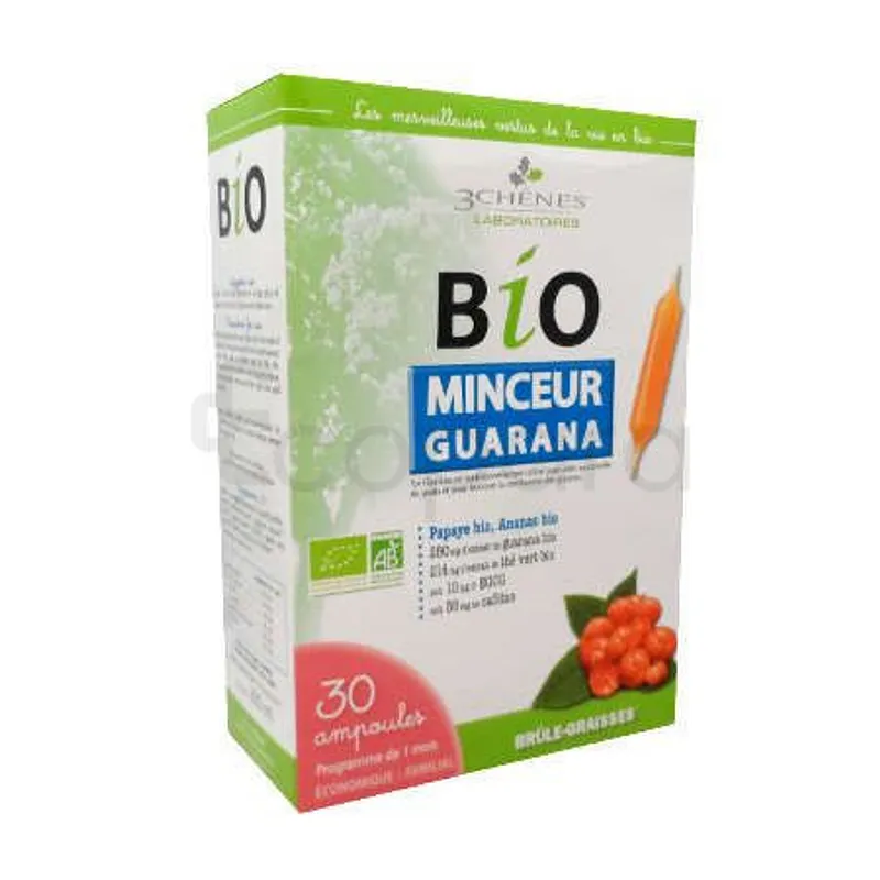 3CHENES BIO MINCEUR GUARANA BOITE DE 30 AMPOULES