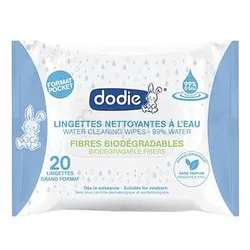 DODIE LINGETTES NETTOYANTES A L'EAU FORMAT POCKET BOITE DE 20