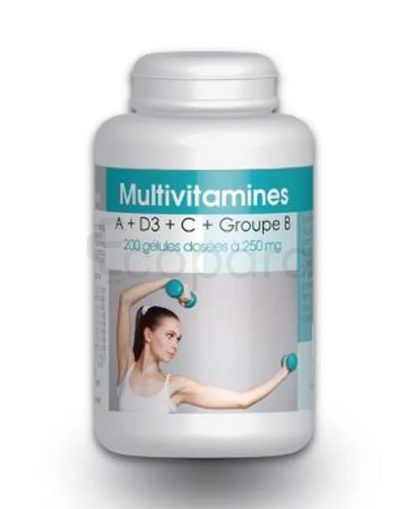 GPH MULTIVITAMINES A+D3+C+GROUPE B BOITE DE 200 GELULES