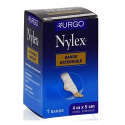 URGO NYLEX BANDE DE CREPE EXTENSIBLE 4M*5CM