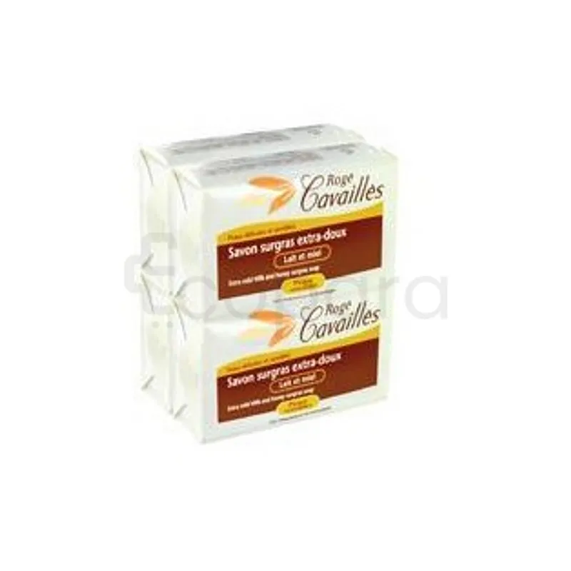 ROGE CAVAILLES SAVON SURGRAS EXTRA DOUX LAIT DE ROSE 250G*3 +1 GRATUIT