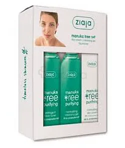 ZIAJA PACK MANUKA TREE GEL NETTOYANT 200ML + TONER 200ML + CREME DE JOUR
