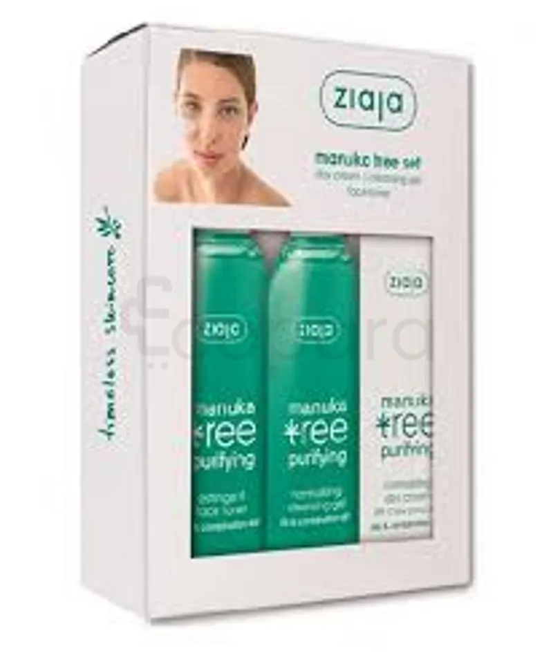 ZIAJA PACK MANUKA TREE GEL NETTOYANT 200ML + TONER 200ML + CREME DE JOUR