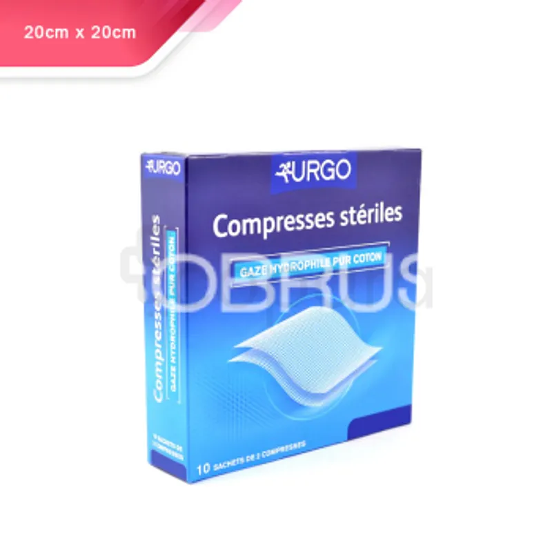 URGO COMPRESSE STERILE 20CM*20CM /UNITE