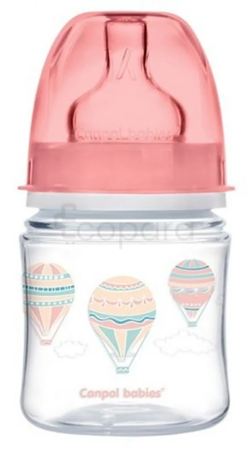 CANPOL BABIES BIBERON ANTI-COLIQUE ROSE 120ML REFERENCE 35/224