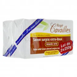 ROGE CAVAILLES SAVON SURGRAS EXTRA DOUX AMANDE VERTE 250G *2