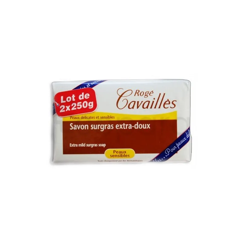 ROGE CAVAILLES SAVON SURGRAS EXTRA DOUX LAIT DE ROSE 250G*2