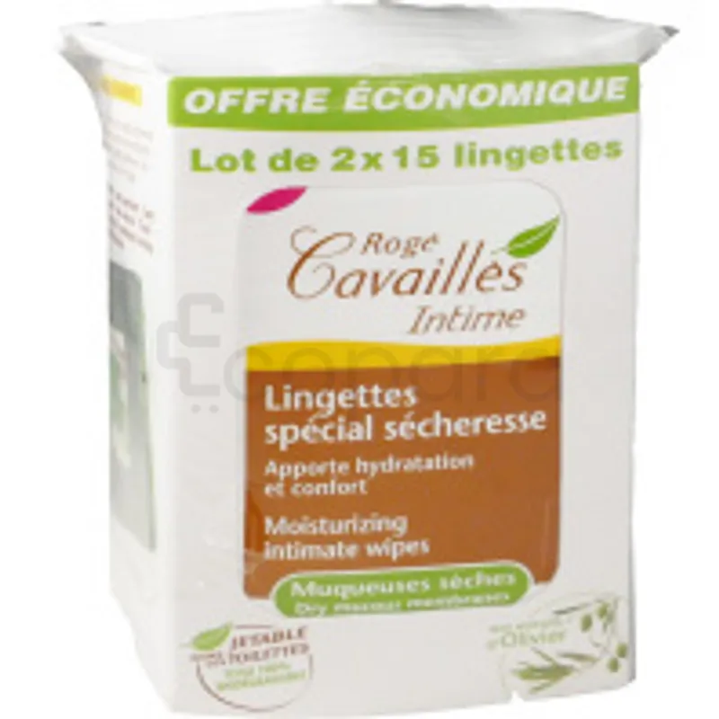 ROGE CAVAILLES LINGETTES SPECIAL SECHERESSE 2*15 INTIMES MUQEUSES