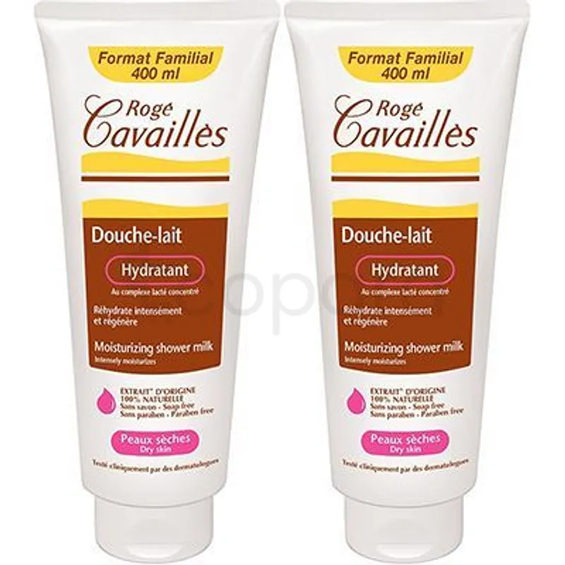 ROGE CAVAILLES LAIT DOUCHE HYDRATANT LOT DE 2*400ML