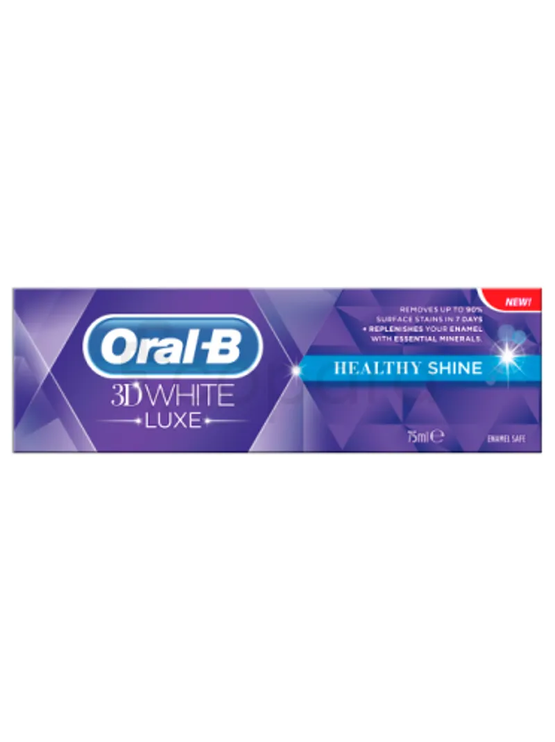 ORAL-B 3D WHITE LUXE HEALTHY SHINE DENTIFRICE 75ML