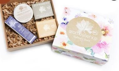 AROMESSENCE COFFRET ANTI-AGE MASQUE CARESSE DU SAHARA + SAVON EXFOLIANT ARTISANALE + SAVON ARTISANAL BEURRE DE KARITE + CLAIR DE LUNE CREME