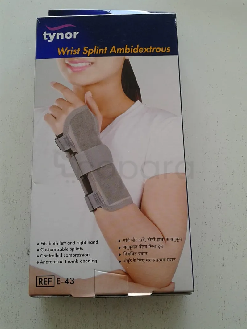 TYNOR WRIST SPLINT ATTELLE POIGNET TAILLE M REFERENCE E43