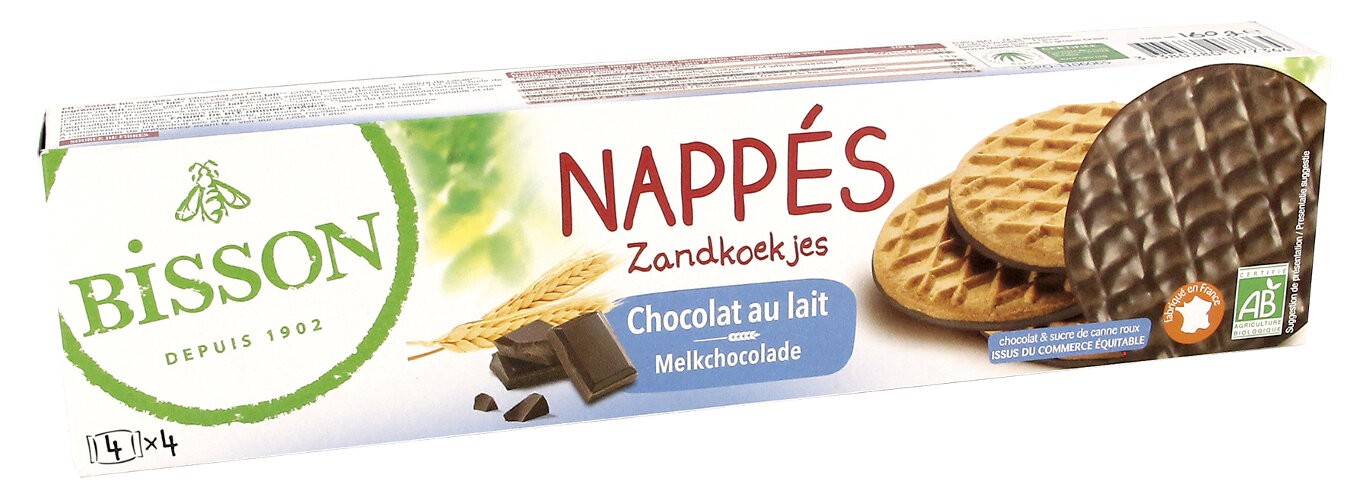 BISSON NAPPES CHOCOLAT AU LAIT 160G