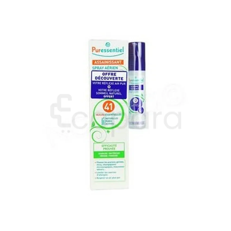 PURESSENTIEL ASSAINISSANT PACK AERIEN SPRAY 41 HUILES ESSENTIELLES 200ML + SPRAY SOMMEIL 12 HUILES 20ML