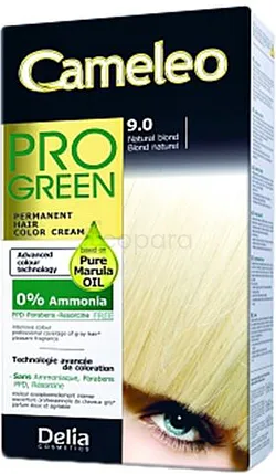 DELIA CAMELEO COLORATION POUR CHEVEUX PRO GREEN NUMERO 9.0 50ML