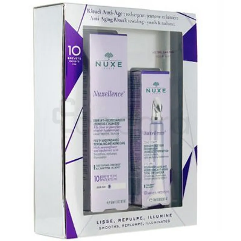 NUXE NUXELLENCE COFFRET ECLAT SOIN ANTI-AGE 50ML + ZONE REGARD 15ML