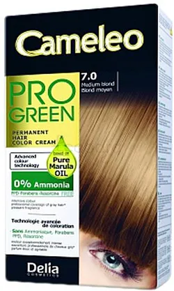 DELIA CAMELEO COLORATION POUR CHEVEUX PRO GREEN NUMERO 7.0 50ML