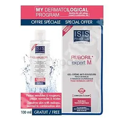 ISISPHARMA PACK RUBORIL EXPERT M GEL CREME ANTI-ROUGEURS 40ML + AQUARUBORIL SOLUTION MICELLAIRE 100ML REFERENCE PACRUBAQUUAR