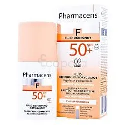 PHARMACERIS F FOND DE TEINT FLUIDE SPF50 NUMERO 02 SAND