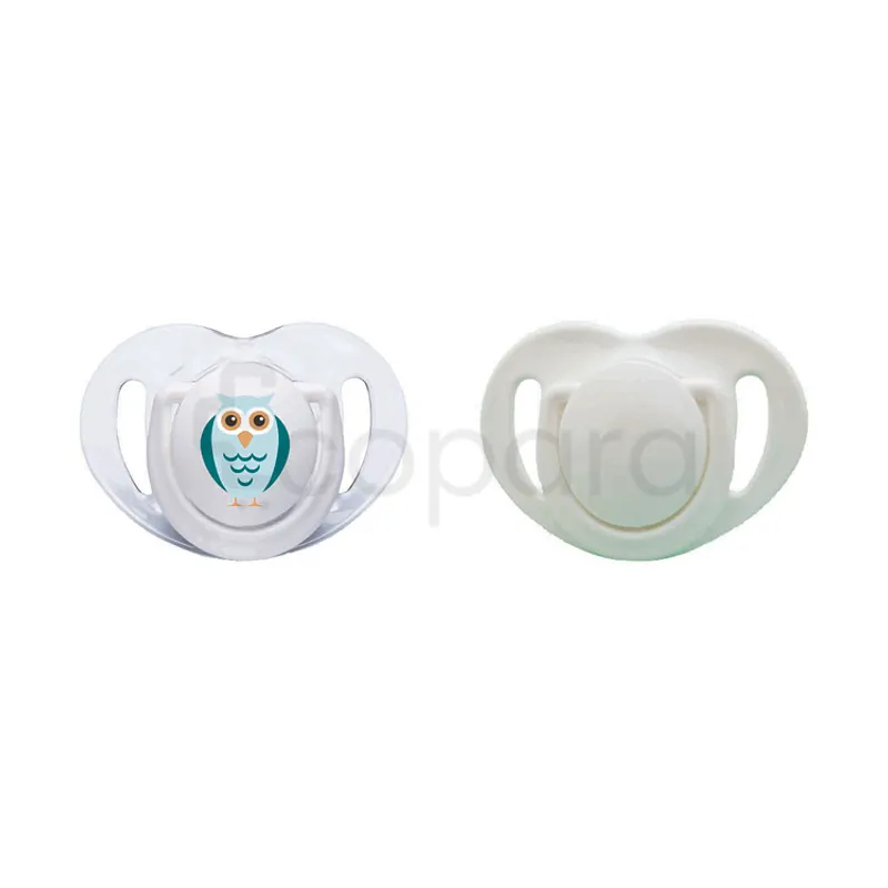 MAMAJOO SUCETTES SILICONE ORTHODONTIQUE OWL + WHITE +6MOIS REFERENCE MMJ3053