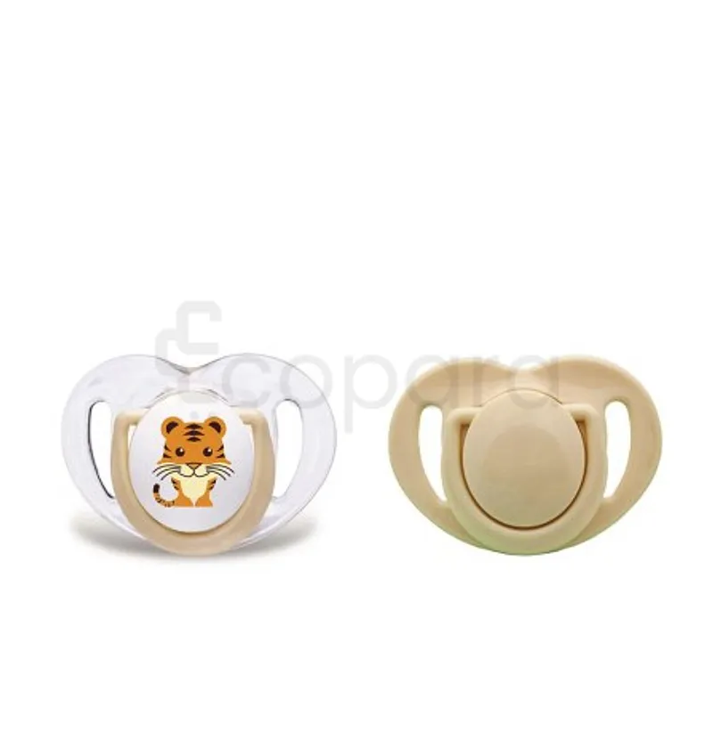 MAMAJOO SUCETTE SILICONE ORTHODONTIQUE TIGER + ECRU +6MOIS REFERENCE MMJ3060