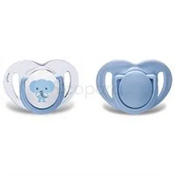 MAMAJOO SUCETTES SILICONE ORTHODONTIQUE ELEPHANT + BLUE +0MOIS REFERENCE MMJ3015