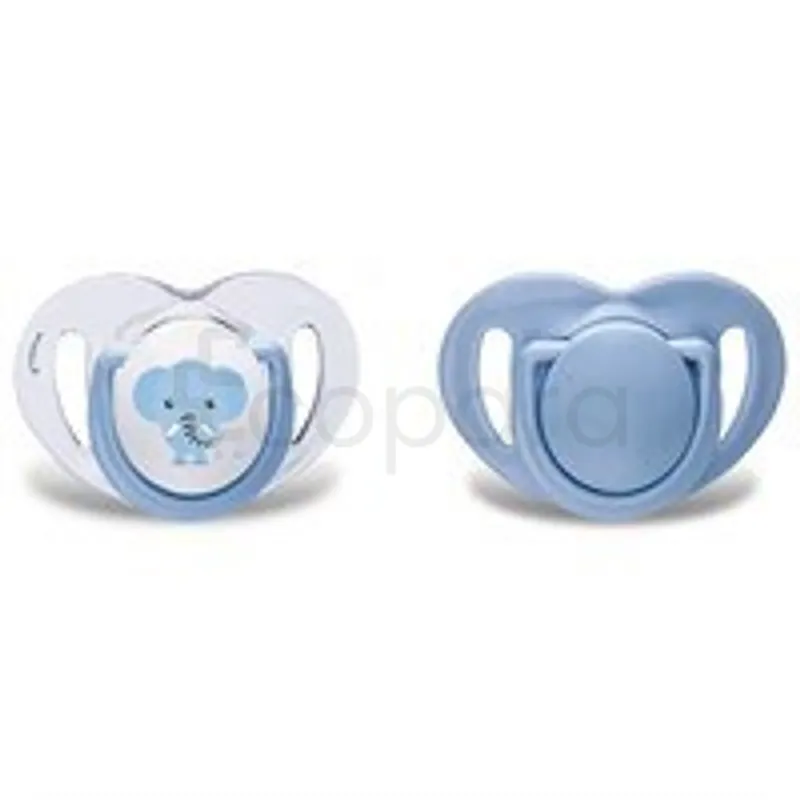 MAMAJOO SUCETTES SILICONE ORTHODONTIQUE ELEPHANT + BLUE +0MOIS REFERENCE MMJ3015