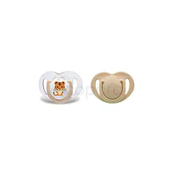 MAMAJOO SUCETTE SILICONE ORTHODONTIQUE TIGER + ECRU +12MOIS REFERENCE MMJ3091