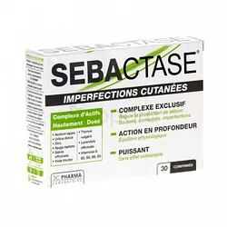 SEBACTASE CO IMPERFECTIONS CUTANEES BOITE DE 30 COMPRIMES
