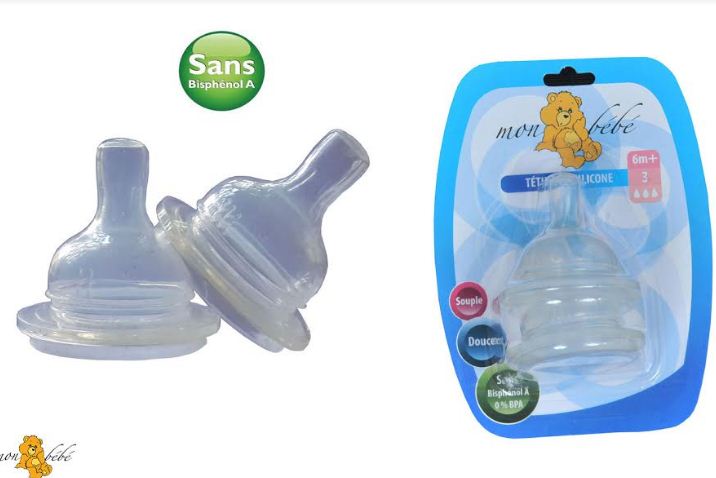 MON BEBE TETINE EN SILICONE LARGE +6MOIS REFERENCE MBT-12