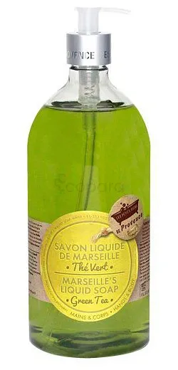 LES PETITS BAINS DE PROVENCE SAVON LIQUIDE DE MARSEILLE THE VERT 1L
